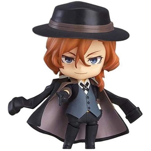 Bungo Stray Dogs Osamu Dazai och Nakahara Chuuya Q Version Actionfigurer Nendoroid Leksaksfigurer Samlingar Dekorationer Barn Present