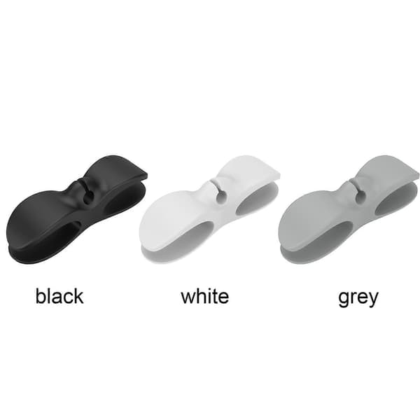Silicone Clips for Cord Winder, Suitable for Kitchen Appliances. white
