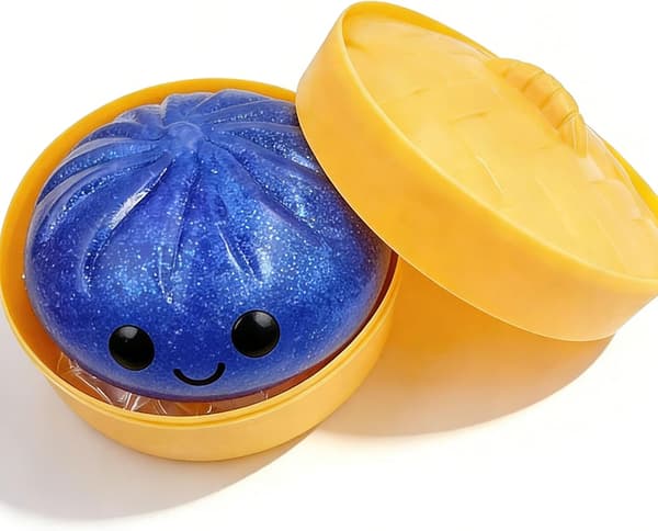 Glinsende dumplingformede myke og søte leker - stressavlastende fingertuppsensorisk sett 1pc-b