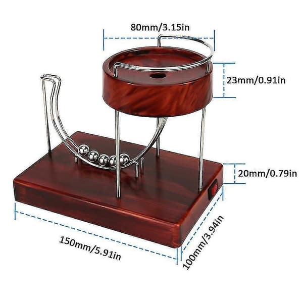 Perpetual Motion Machine, Art, Motion, Inertia, Metal, Automatic, Creative, Infinite Jumping Desk Toy