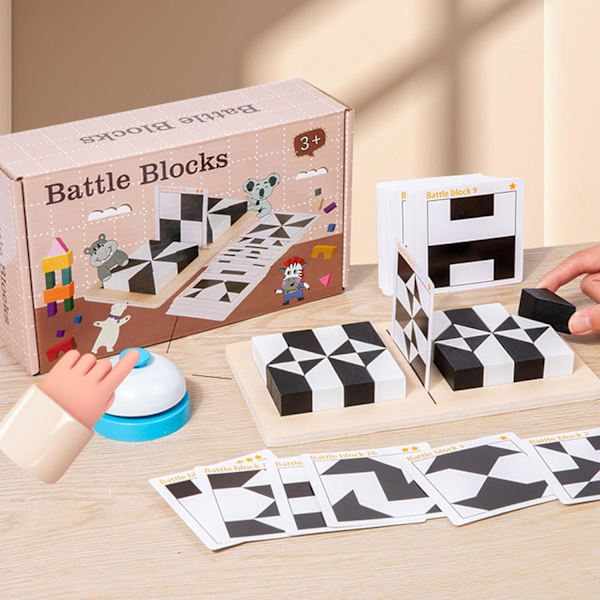 Educational Building Blocks Toys, Patterned Building Blocks, Hidden Block Puzzles, Develop Thinking Ability, Train the Brain and Challenge Puzzle Building Blocks.