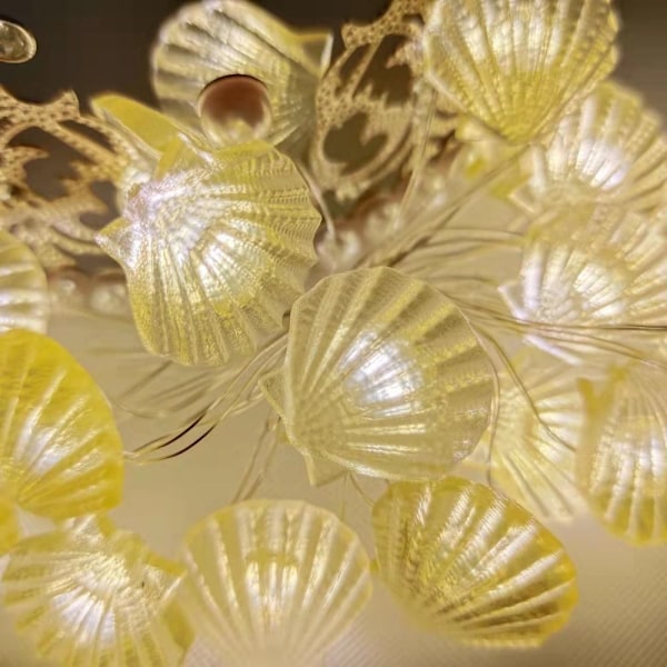 Stränglampor LED-lampor GUL SKALSTYLE GUL SKALSTYLE Yellow Shell Style Yellow Shell Style