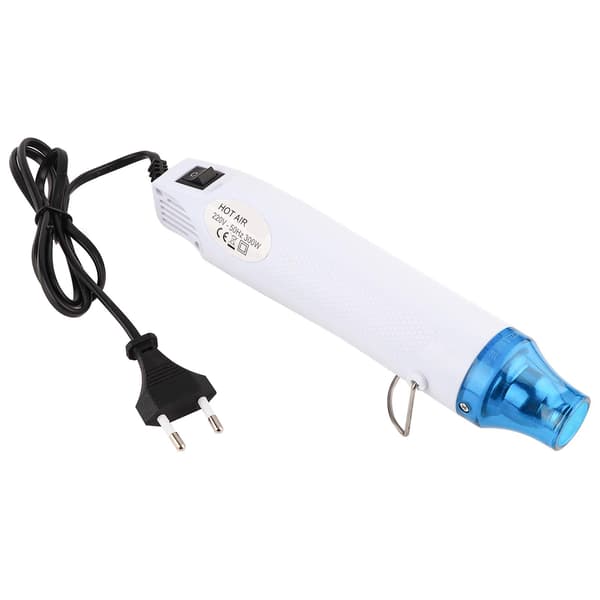 300W varmluftspistol elverktyg för polymerlera DIY (vit)