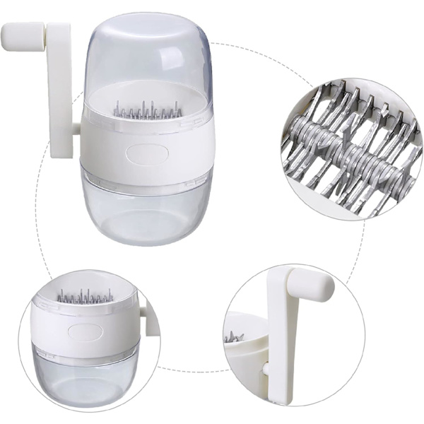 This multifunctional nut grinder is suitable for various nuts and is perfect for chopping almonds, hazelnuts, peanuts, and walnuts.