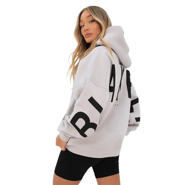 Women's Long Sleeve Hooded Sweatshirt, White White L