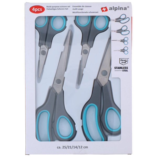 4-pack saxar i olika storlekar