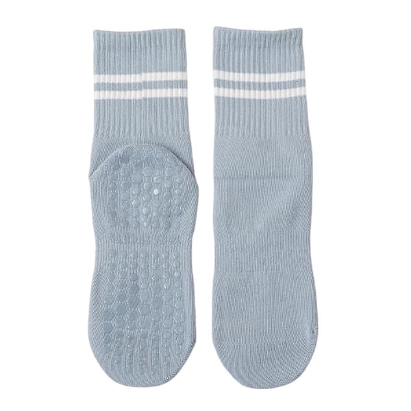 Pilates Socks, Yoga Socks, Non-Slip Socks, Ski Socks, One Size Fits All One Size Light Blue