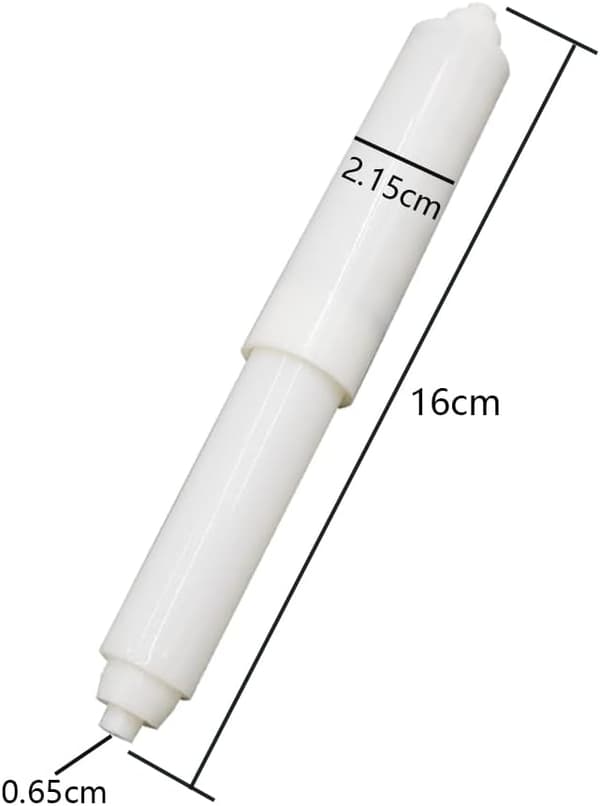 3-pack toalettpappershållare ersättningsrullar, plastfjädertyp