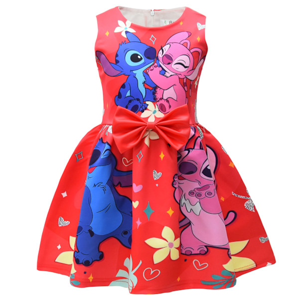 Lilo och Stitch Klänning med rosett för flickor style5 140 style5