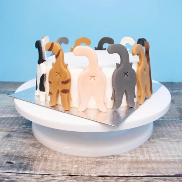 Kattkakformar 3-pack, Söta Kakformar, DIY Bakning Hantverk Kakformar Kattform för Kakdekoration 3pcs