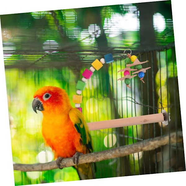 Parrot Stående Pinne Fågelpinne Stativ Fågelhängmatta Stativ