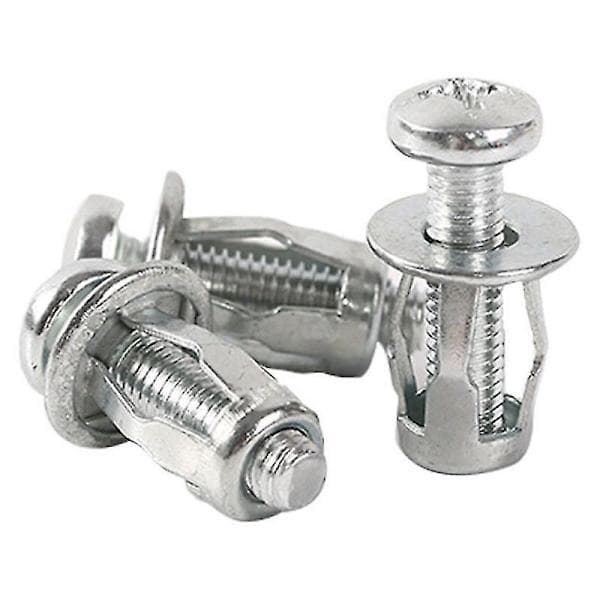 15 M4 M5 M6 M8 kronmutter, dragmutter, metallskruvar för fordon för ihålig plåt kronmutter, expansionslyktor - 15pcs M6