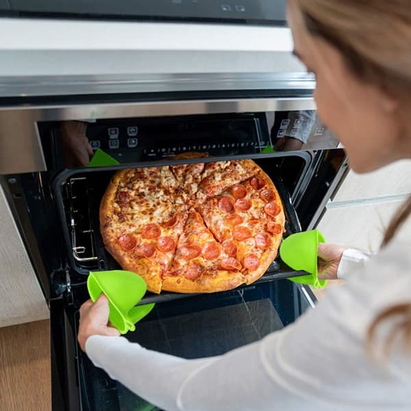 Doble silikonovnsvotter - ovnsvotter - egnet for baking, matlaging og grilling.