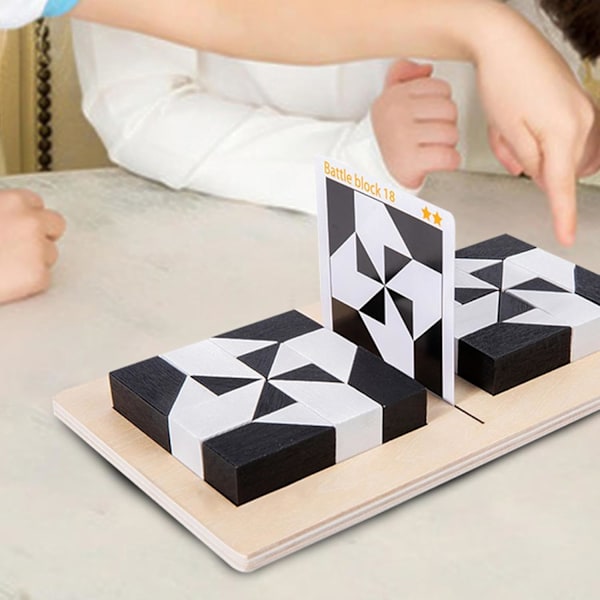 Educational Building Blocks Toys, Patterned Building Blocks, Hidden Block Puzzles, Develop Thinking Ability, Train the Brain and Challenge Puzzle Building Blocks.