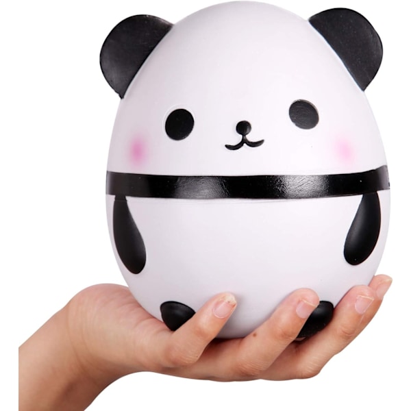 (Specielle Kampagner!) Panda Æg Jumbo Squishy Langsomt Stigende Klemme Legetøj Duftende Kawaii Squishies Dyr Legetøj til Børn Voksne 1 stk (Hvid) - Perfekt