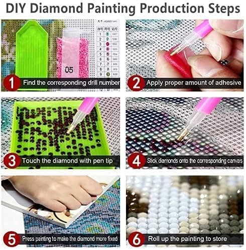 DIY Ædelstens Kunst Diamant Maleri Sæt til Voksne (30x40cm)