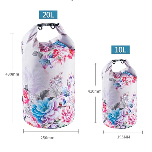 Vanntette PVC-poser 5L 10L 20L utendørs badevesker Green leaf 20L