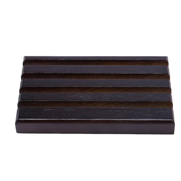 Challenge Coin Display Stand, 4 Rows Charred Wood Challenge Coin Holder