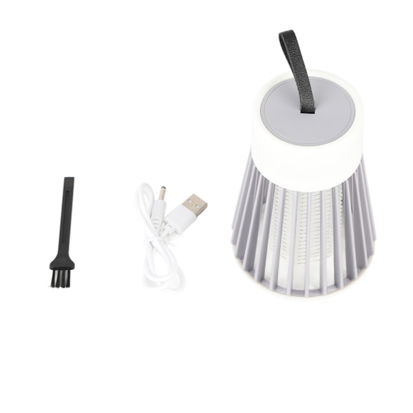 Myggdödande lampa Lågbrus Låg strålning USB-laddning Multifunktionell bärbar mygglampa för hemcamping [Modell med rak kontakt]