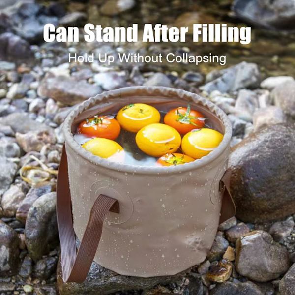 Foldbar Campingspand - Foldbar Vandbeholder Foldbar Spand Med Håndtag - Let Foldbar Vandbeholder