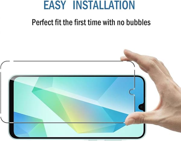 2-pack kompatibla med Samsung Galaxy A16 skärmskydd (premium härdat glas)