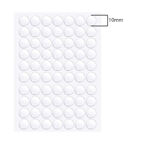 500 Sheets Double-Sided Tape, 10mm Transparent, Removable Dots, for Decoration.