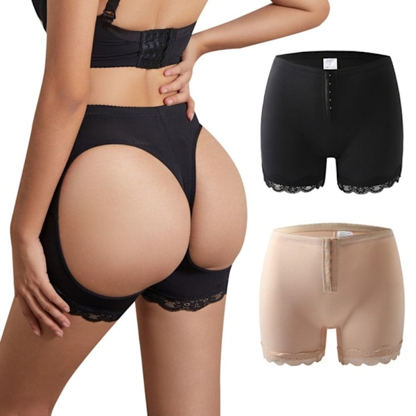 Butt Lifter Shapewear Timglas Body Shaping Shorts SVART L sort black L