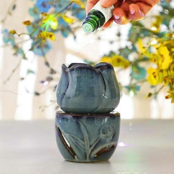 Tulipanformet aromaterapi brænder/dekorativ røgelsesbrænder
