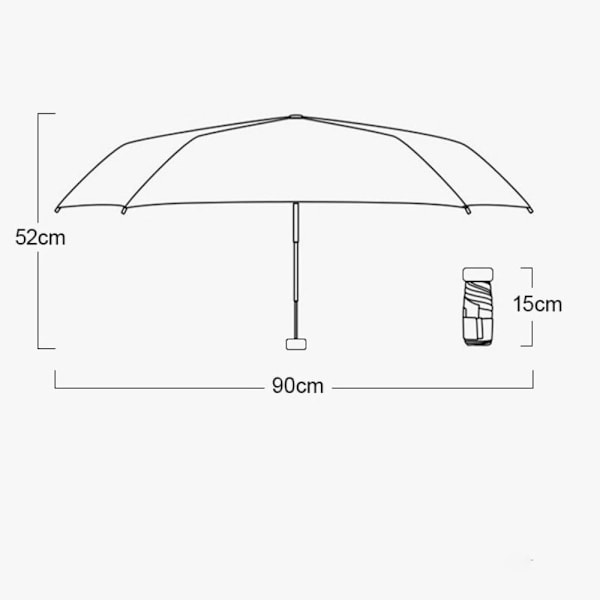 Parasoll Parasol BLÅ blue