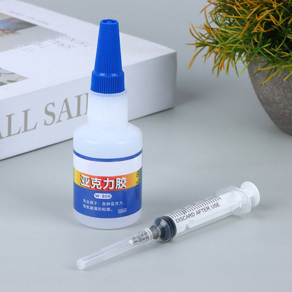 1:a 50 ml PMMA plexiglas Snabbtorkande härdande lim Akryl G