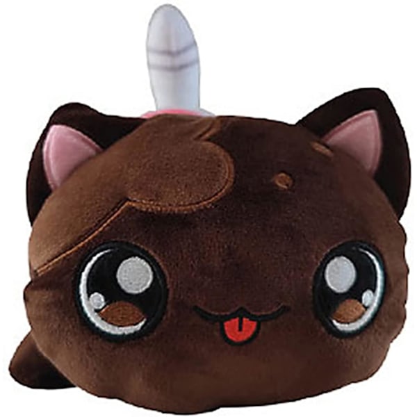 Fyllda Katt Plyschdjur Aphmau Meemeows Katt Mjuka Leksaker, Katt Meow Meow Mjuk Plysch Donut Hamburger Katt Plyschdocka (Cola Katt, 9.84 Tum) Multi-color