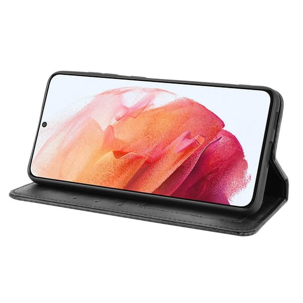 Compatible with Samsung Galaxy S21 FE 5G Wallet Case - Black Svart black