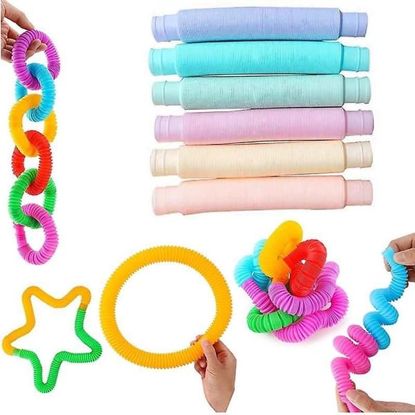 6-pack Fluorescent Telescopic Tubes, Stress Relief Sensory Toy