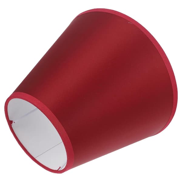 Pieni E27/E14 lampunpidike tummanpunaisella pyöreällä diffuusorilla (1 kpl)