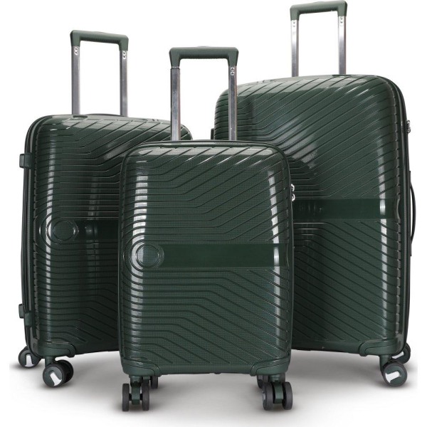 Resväska 3-set - Grön Grön
