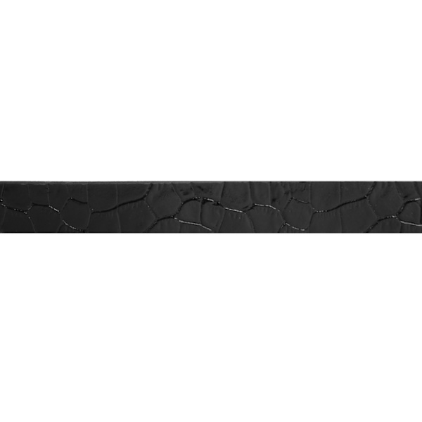 Svart 25mm crocco damskärp i kalvläder 85 cm (midjemått)
