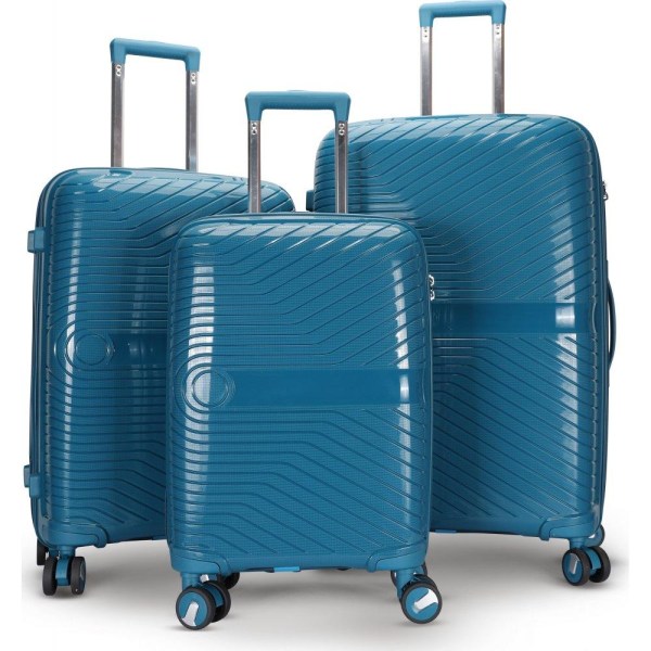 Resväska 3-set - Blå Blå