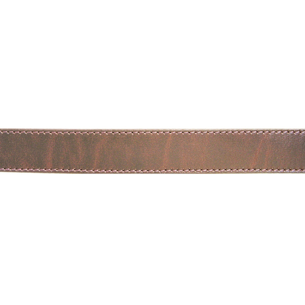 Brunt herrbälte i äkta läder Brown Brun - 115 cm (midjemått)