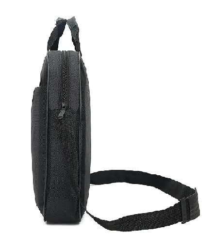 Svart laptopväska i nylon Svart