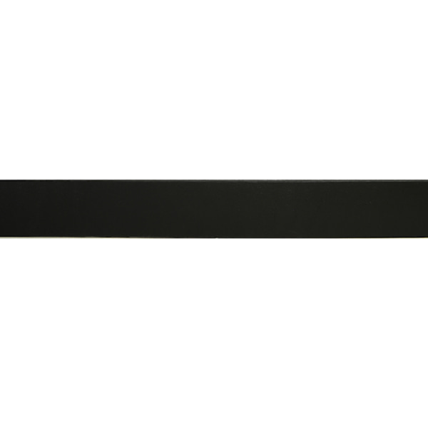 Herrbälte i äkta oxläder (svart eller brun) Svart - 105 cm (midjemått)