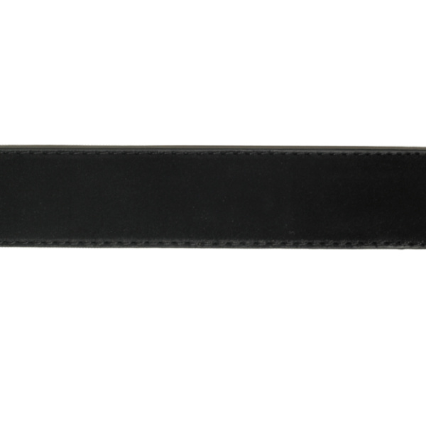 Klassiskt bälte i nubuckläder (svart, brun eller grå) Svart - 95 cm (midjemått)