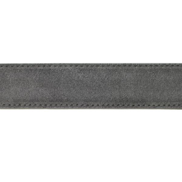 Klassiskt bälte i nubuckläder (svart, brun eller grå) Svart - 95 cm (midjemått)
