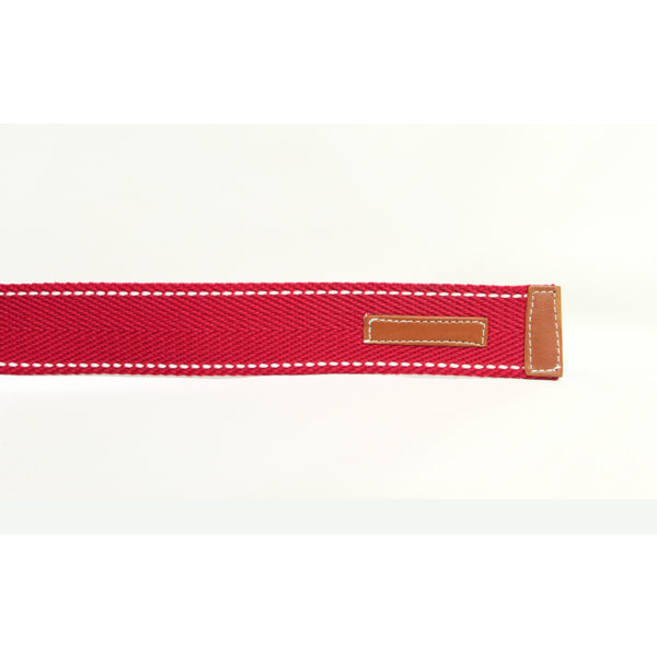 Rött 40mm bälte i textil 95 cm (midjemått)