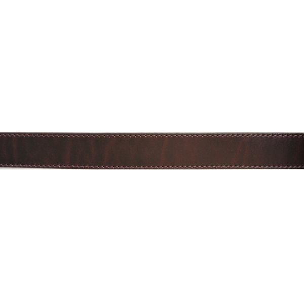 Svart herrbälte i äkta läder Black Svart - 115 cm (midjemått)