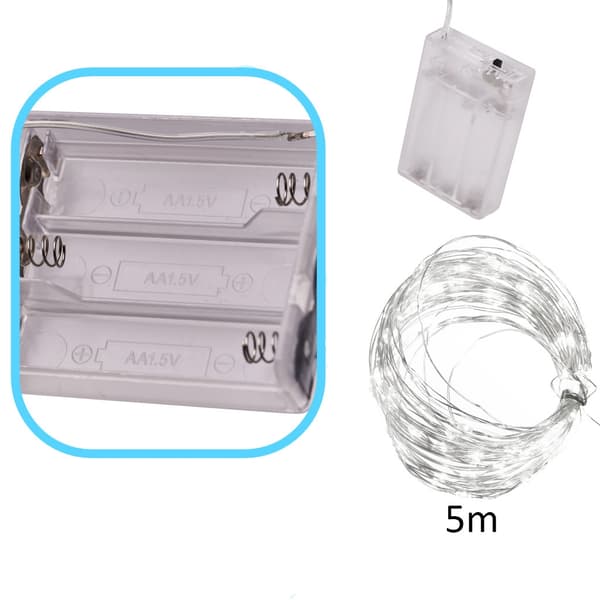LED-ljusslinga på tråd 5 m