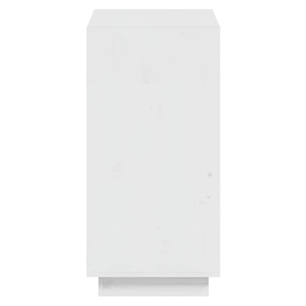 vidaXL Bokhylla vit 60x35x71 cm massiv furu Vit