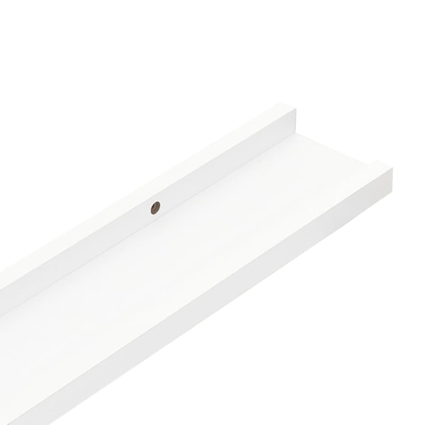 vidaXL Tavellist 2 st vit 60x9x3 cm MDF Vit