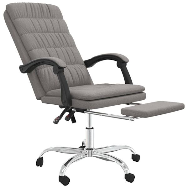 vidaXL Kontorsstol taupe tyg Taupe