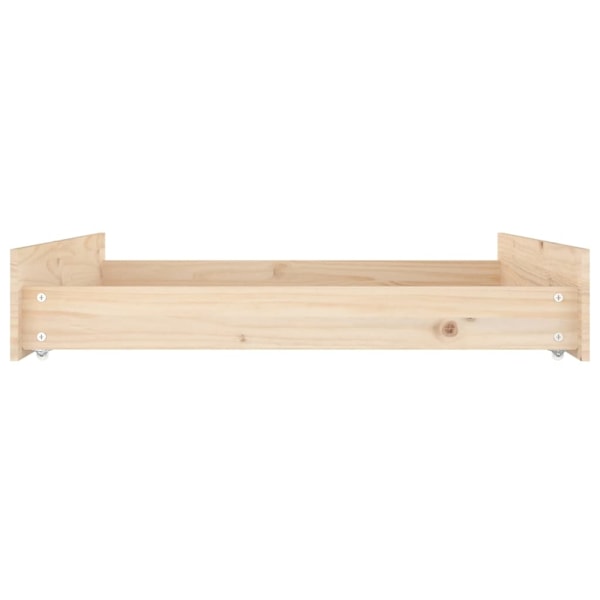 vidaXL Sänglådor 2 st massiv furu Brun