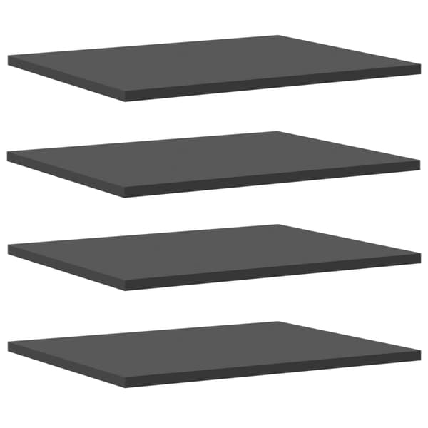 vidaXL Hyllplan 4 st grå 40x50x1,5 cm konstruerat trä grå